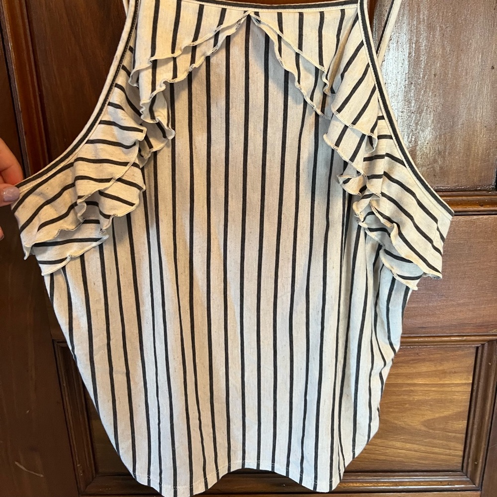 American Eagle stripped and high neck tank